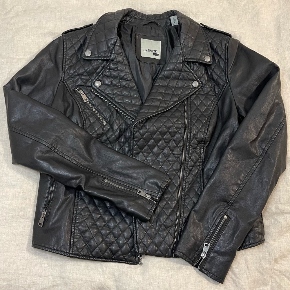 Levi’s Black Vegan Leather Jacket
